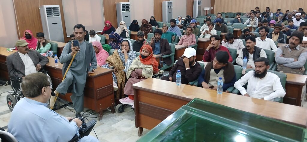 Observing 3rd December International Day of Persons with Disabilities in Sanghar